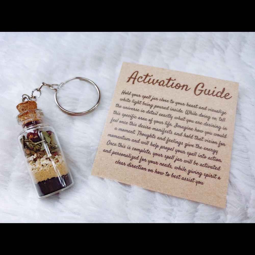 Release & Heal Spell Jar Keychain